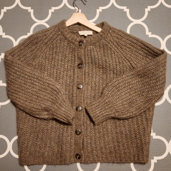 Sezane Sweaters - Sezane Emile Cardigan Dark Taupe XS